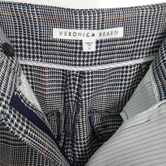 Veronica Beard Gemini Plaid Trousers 8 - Picture 4 of 6